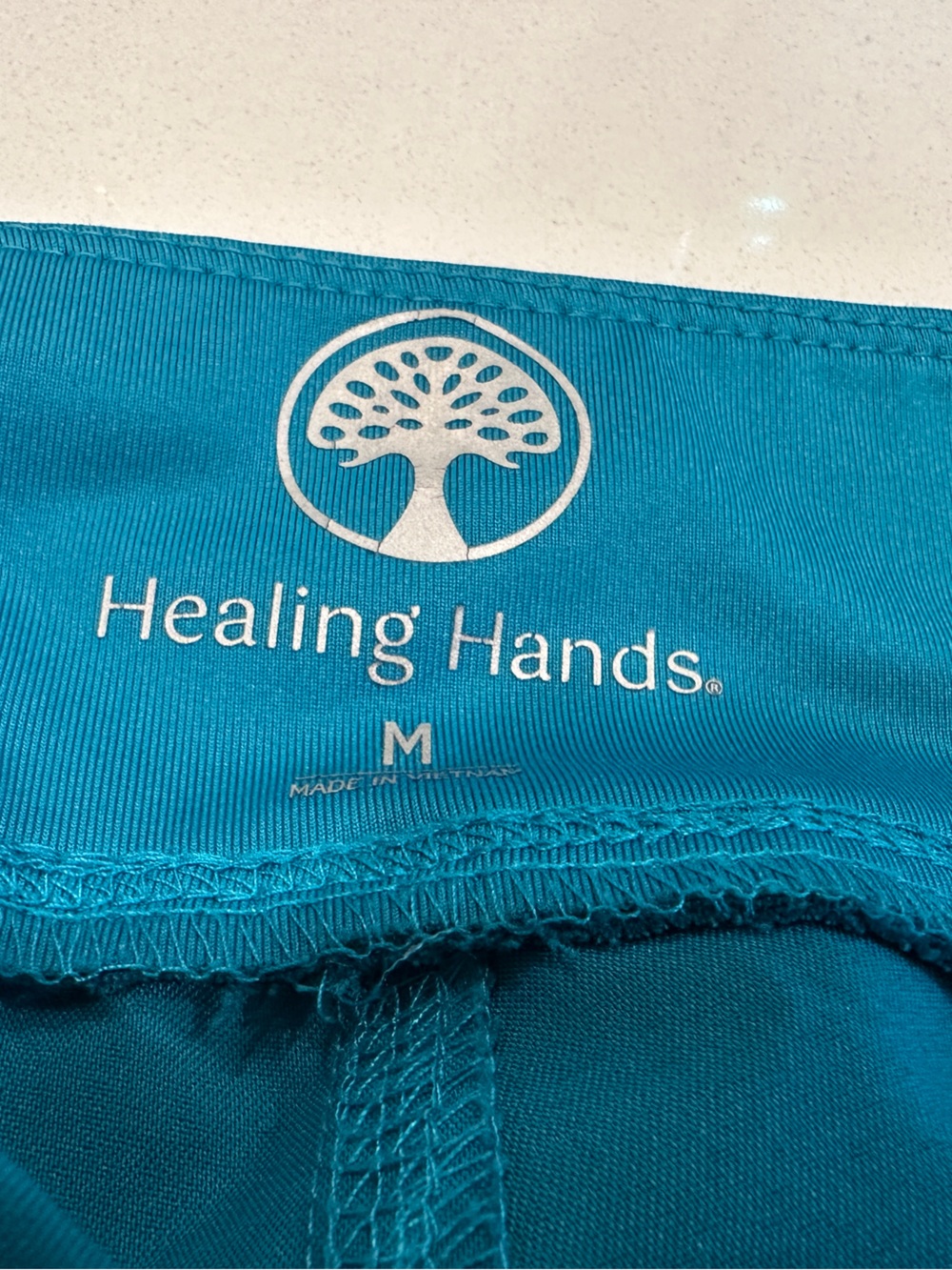 Healing Hands purple label Teal Blue cargo scrubs size M - Picture 7 of 9